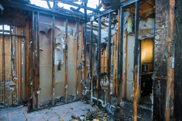 Professional Fire Damage Repair technician working in Vincentown, NJ